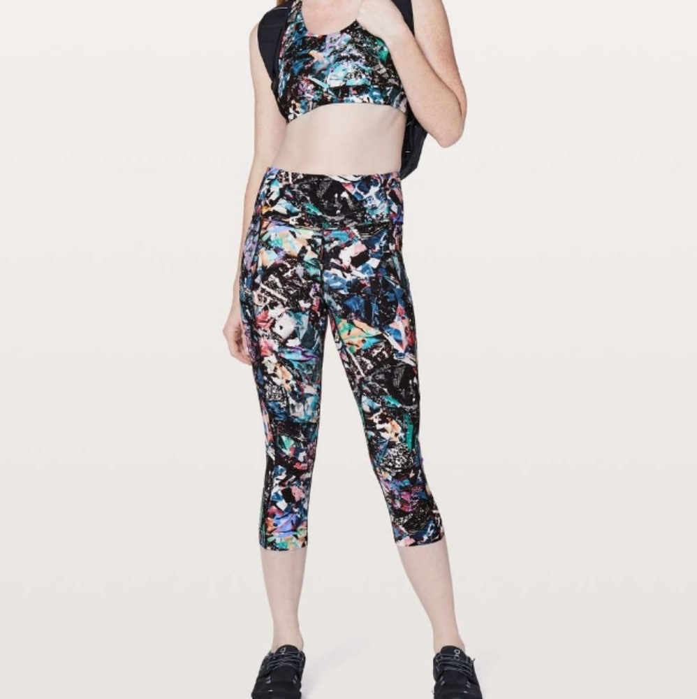 RARE Lululemon Fast & Free Crop II *Nulux 19"